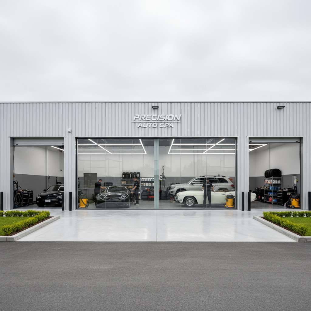Entrada del taller de detailing